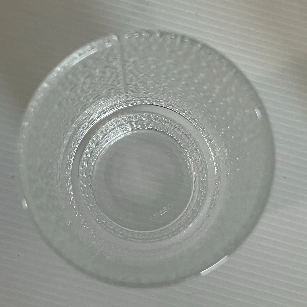 Iridescent Hobnail Glass Tumblers Set of 2